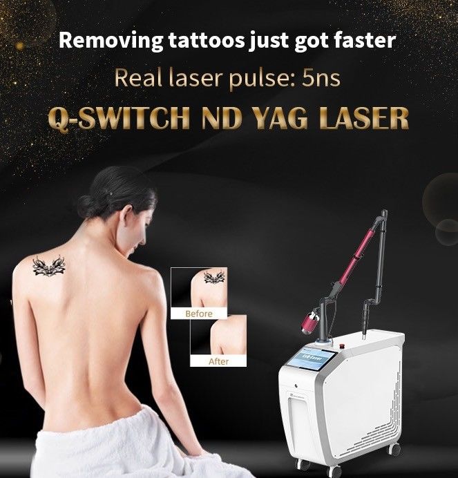 TGA Q Switch Picosecond Tattoo Removal Machine With 10.4" Color Touch LCD Screen