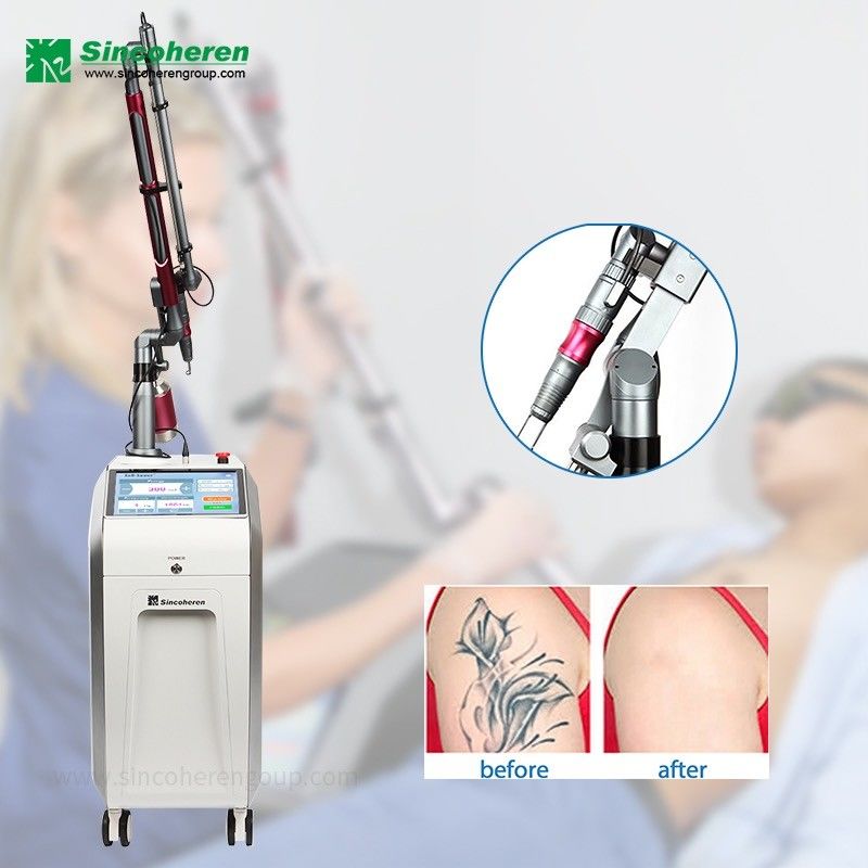 Picosecond Q Switched ND Yag Laser Tattoo Removal Machine 500mJ 200mJ For Chloasma